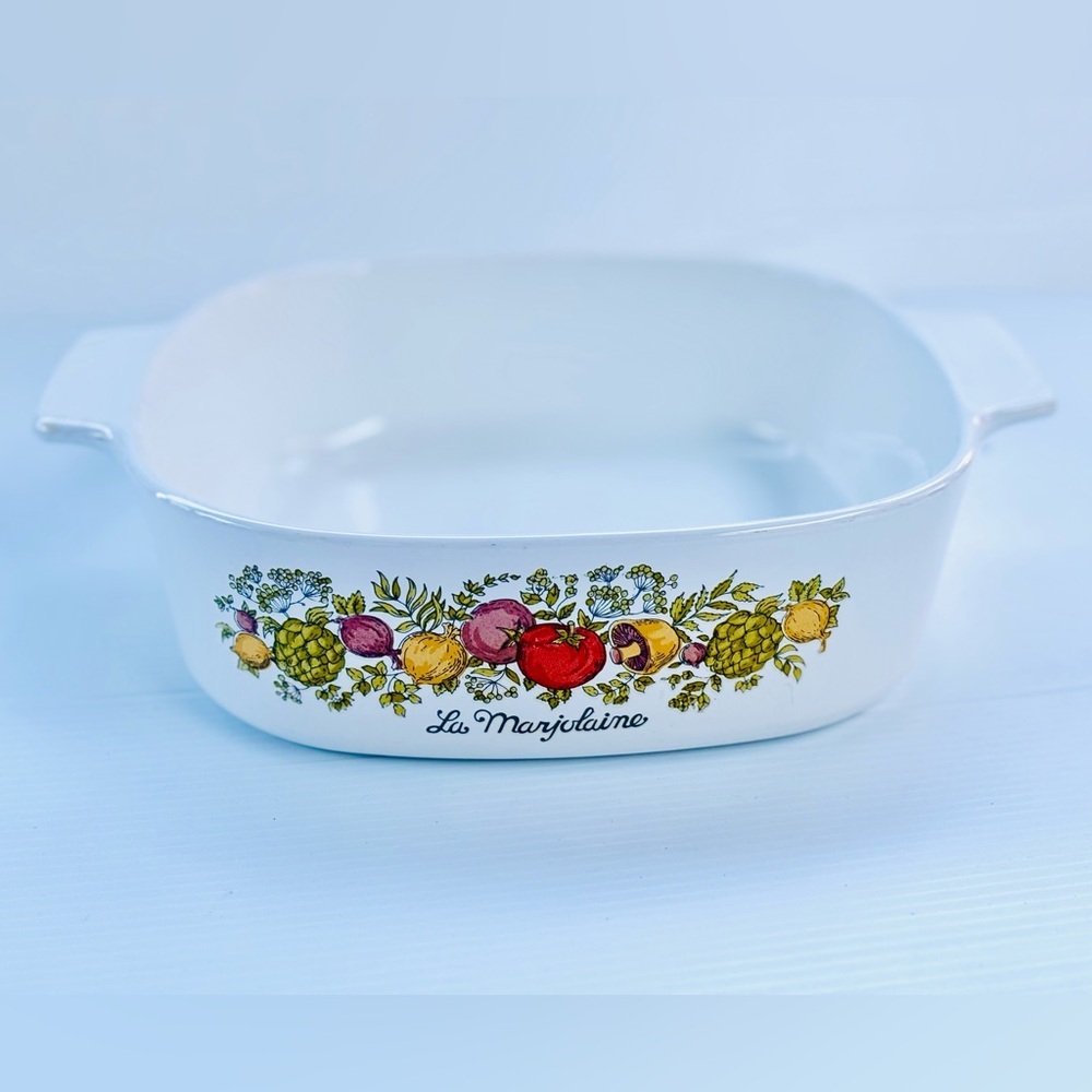 Vintage Fire King La Marjolaine Casserole for Cottage Kitchen
